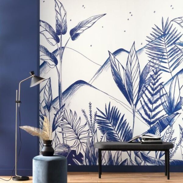 Casadeco Only Blue Tropical Night ONB 10273 62 60 - Image 2