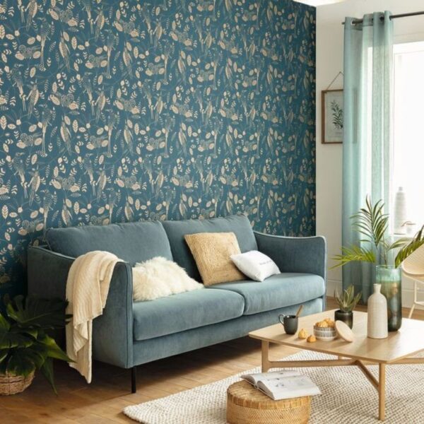 Casadeco Only Blue Tropical Night ONB 10273 62 60 - Image 52