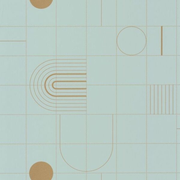 Casadeco Only Blue Golden Curves ONB 10270 60 27