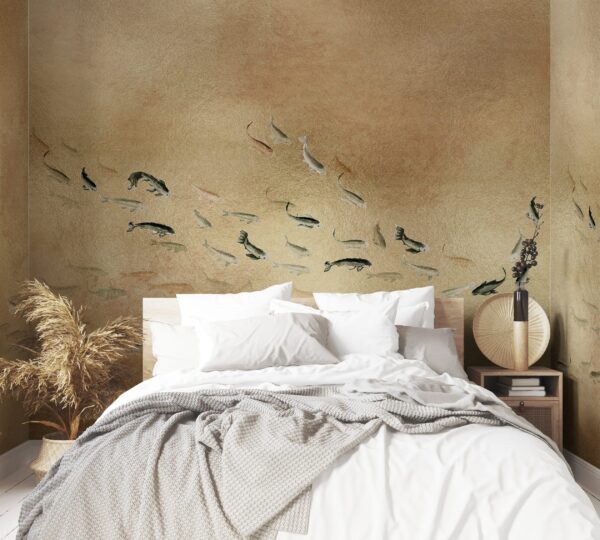 Coordonné Random Metallics Koi - Gold - Image 2
