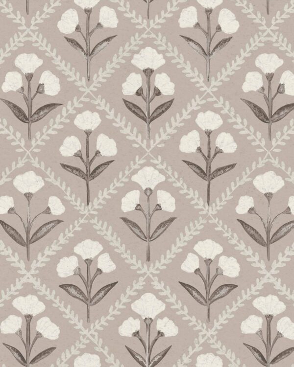 Coordonné Victorian Poppy - Taupe