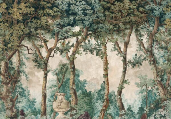 Coordonné Victorian Byron Poem - Green