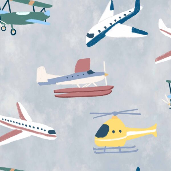 Coordonné Random Kids Draft Planes - Cloud