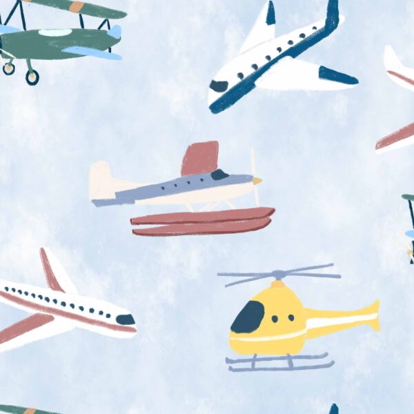 Coordonné Random Kids Draft Planes - Sky