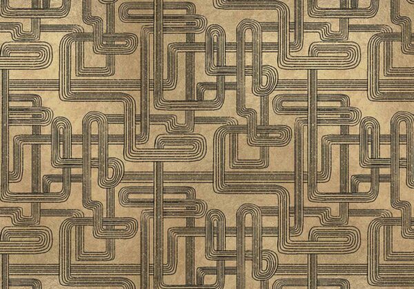 Coordonné Random Metallics Gatsby - Gold