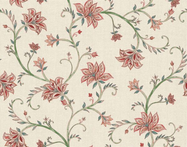 Coordonné Victorian Lily - Red