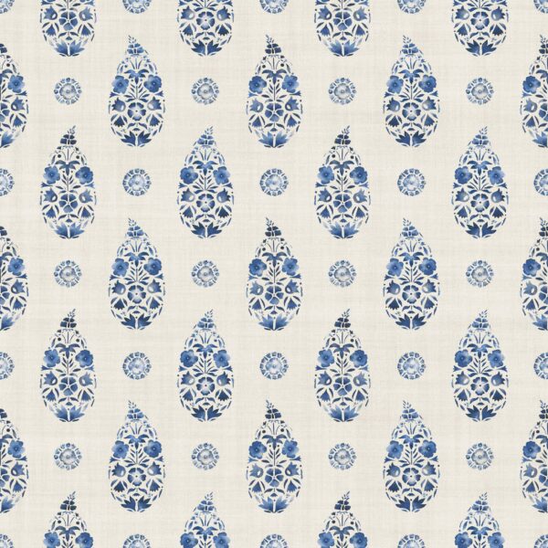 Coordonné Victorian Paisley - Blue