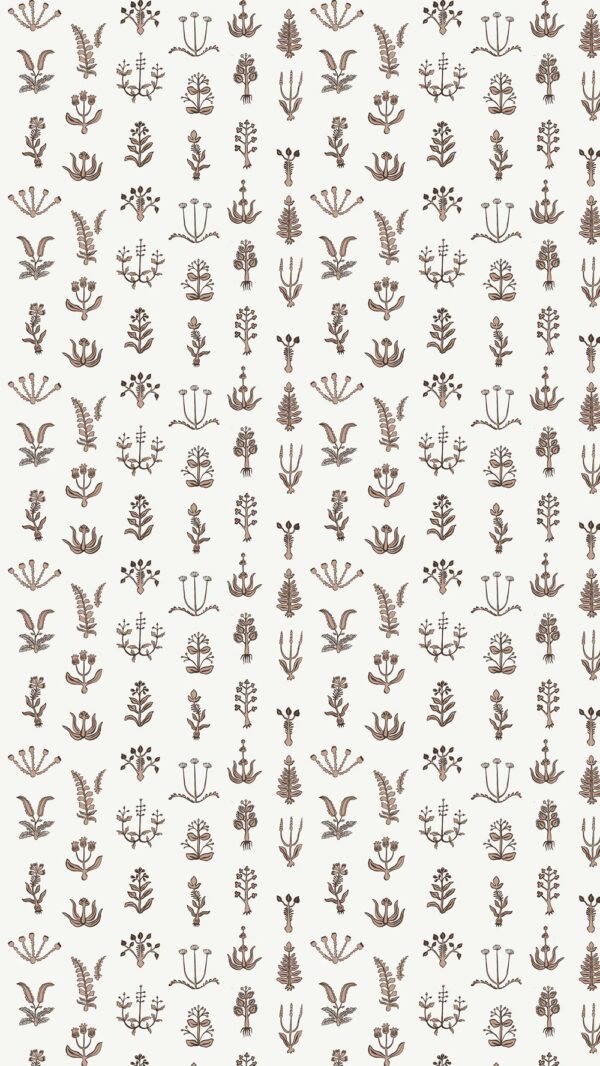 Josephine Munsey Roll I - Floral Spot Wallpaper - Ham Pink - Chimney - Ceiling White - Image 2