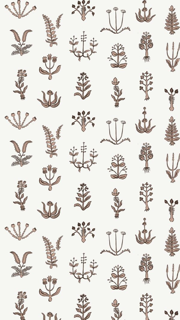 Josephine Munsey Roll I - Floral Spot Wallpaper - Ham Pink - Chimney - Ceiling White - Image 3