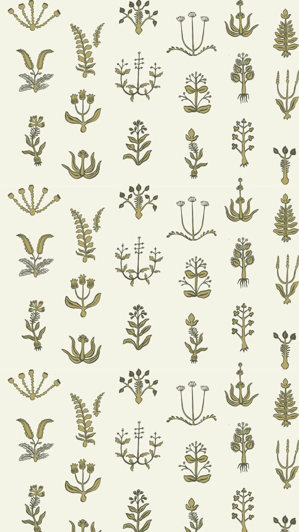 Josephine Munsey Roll I - Floral Spot Wallpaper - Chaingate Green - Meadow - Ringhill White - Image 2