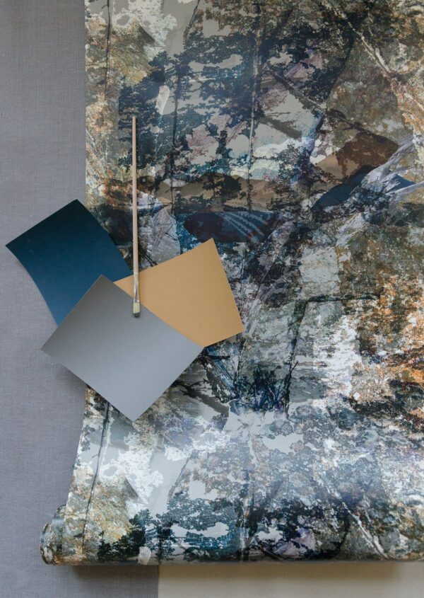 Close-up detail of Cuillin Edge Wallpaper texture and pattern