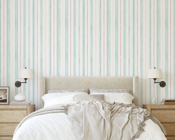 Emily Baker Studio Cabana Stripes- Mint - Image 2