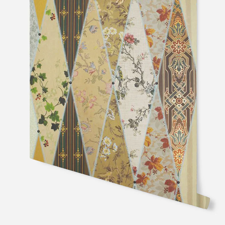 Chateau by Angel Strawbridge - Museum Wallpaper featuring intricate patterns inspired by vintage designs, offering a timeless and elegant aesthetic for any room.