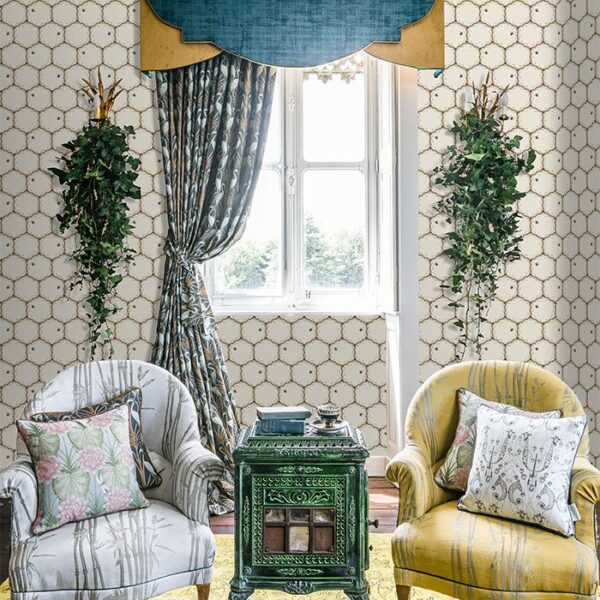Chateau by Angel Strawbridge  - Honeycomb Cream Wallpaper - Image 2
