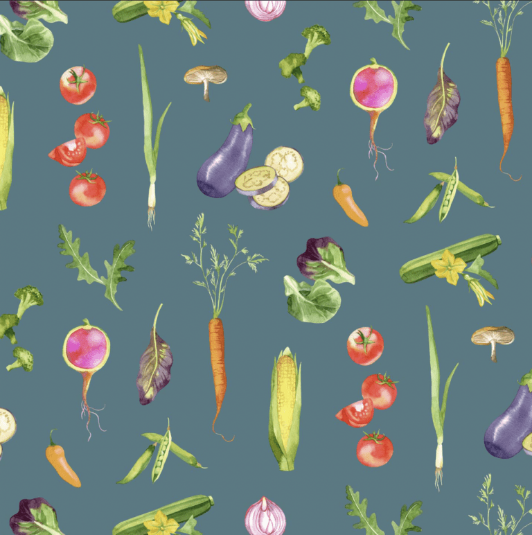 Emily Baker Studio Farmstand - Slate wallpaper