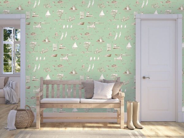 Emily Baker Studio Silver Beach - Sage - Image 2