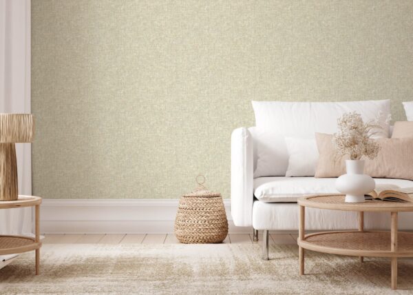 Esselle Home - Artisan Weave Neutral/Citrus Wallpaper - Image 4