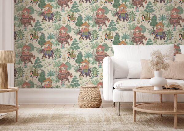 Esselle Home - Emperor's Garden Stone Multicoloured Wallpaper - Image 10