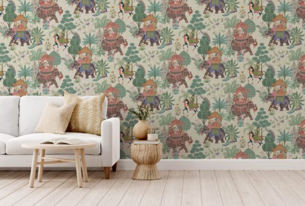 Esselle Home - Emperor's Garden Stone Multicoloured Wallpaper - Image 15
