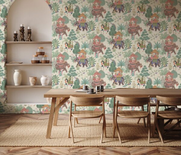 Esselle Home - Emperor's Garden Stone Multicoloured Wallpaper - Image 9