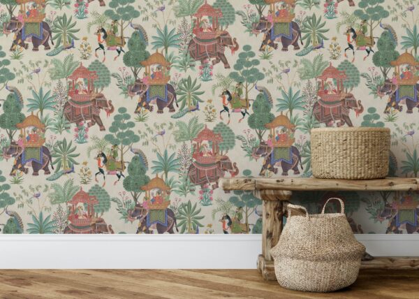 Esselle Home - Emperor's Garden Stone Multicoloured Wallpaper - Image 2