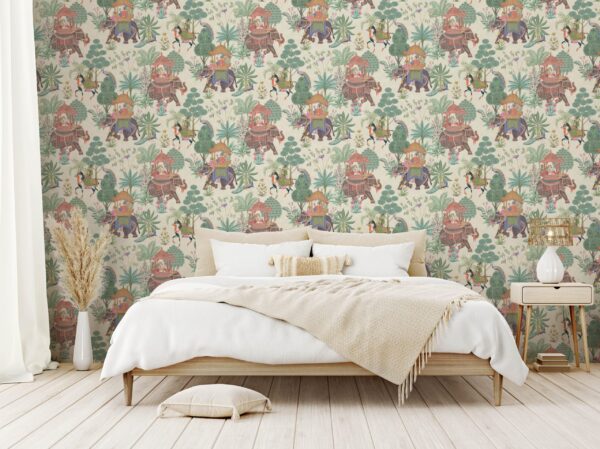 Esselle Home - Emperor's Garden Stone Multicoloured Wallpaper - Image 6