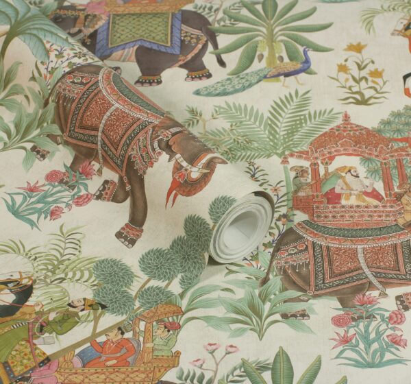 Esselle Home - Emperor's Garden Stone Multicoloured Wallpaper - Image 4