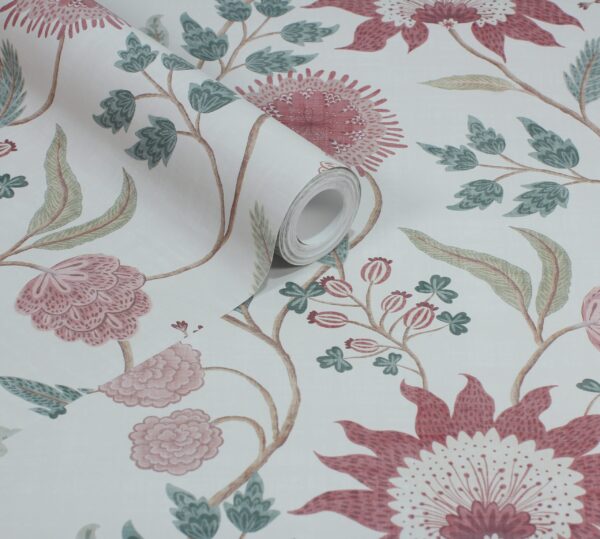 Esselle Home - Fable Trail Linen/Raspberry/Green Wallpaper - Image 7