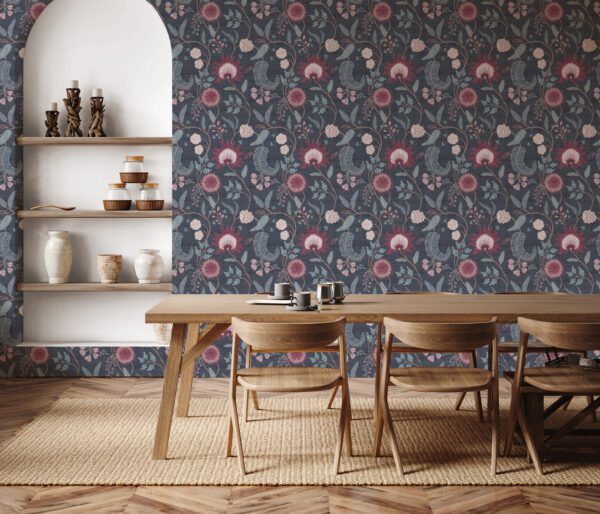 Esselle Home - Fable Trail Navy/Berry Wallpaper - Image 10