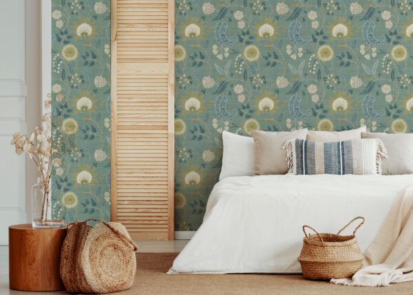Esselle Home - Fable Trail Seafoam Wallpaper - Image 13