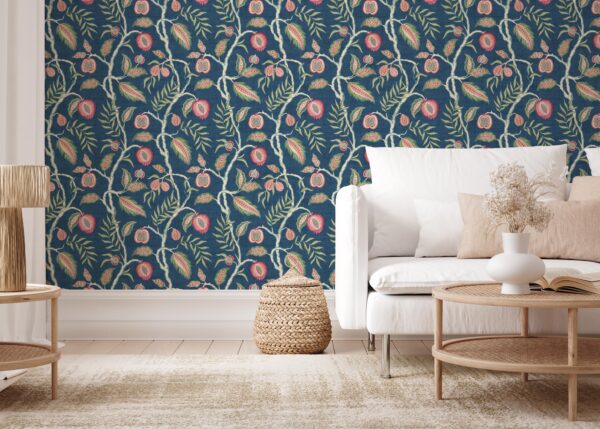 Esselle Home - Fruits of Paradise Navy Wallpaper - Image 10