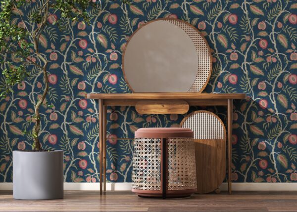 Esselle Home - Fruits of Paradise Navy Wallpaper - Image 6