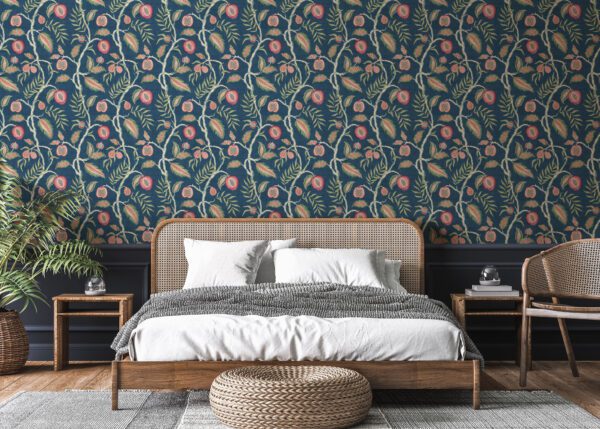 Esselle Home - Fruits of Paradise Navy Wallpaper - Image 7