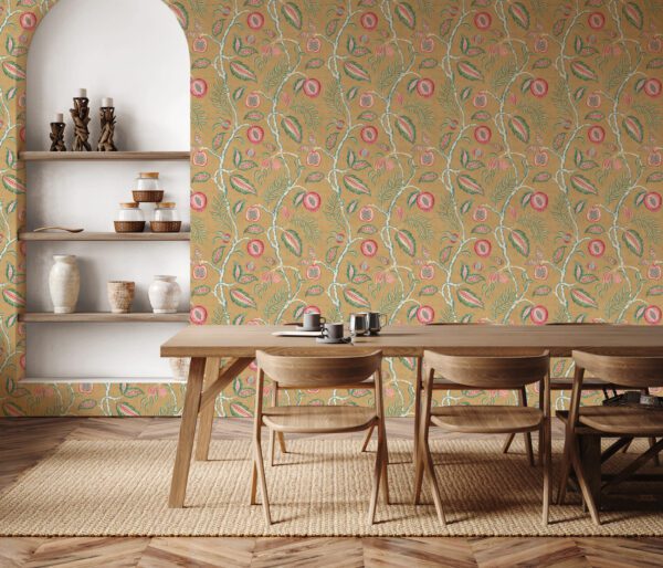 Esselle Home - Fruits of Paradise Ochre Wallpaper - Image 3