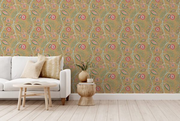Esselle Home - Fruits of Paradise Ochre Wallpaper - Image 11