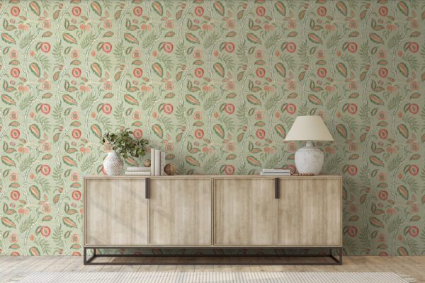 Esselle Home - Fruits of Paradise Soft Green Wallpaper - Image 7