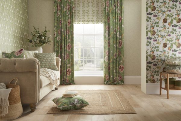 Esselle Home - Heritage Tulip Spring Green Wallpaper - Image 10