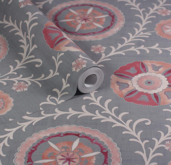 Esselle Home - Nahlia Trail Spice/Blue Wallpaper - Image 5
