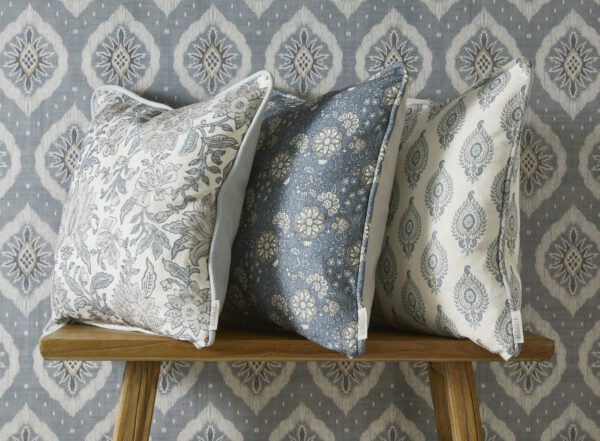 Esselle Home - Odina Ikat Soft Blue Wallpaper - Image 5