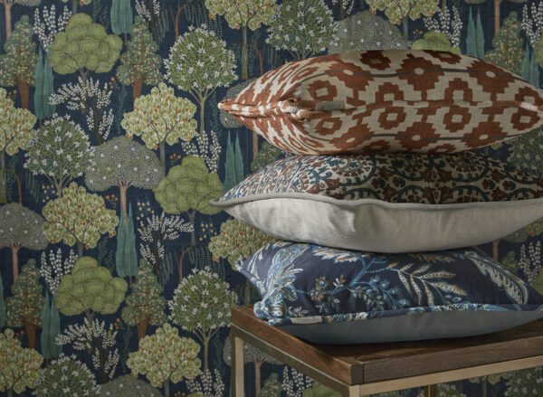 Esselle Home - Persian Oasis Navy/Green Wallpaper - Image 13