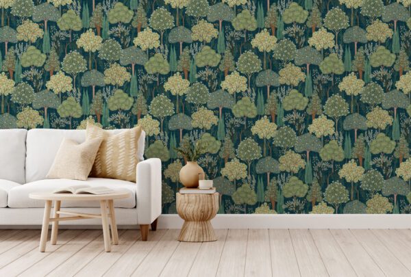 Esselle Home - Persian Oasis Navy/Green Wallpaper - Image 14