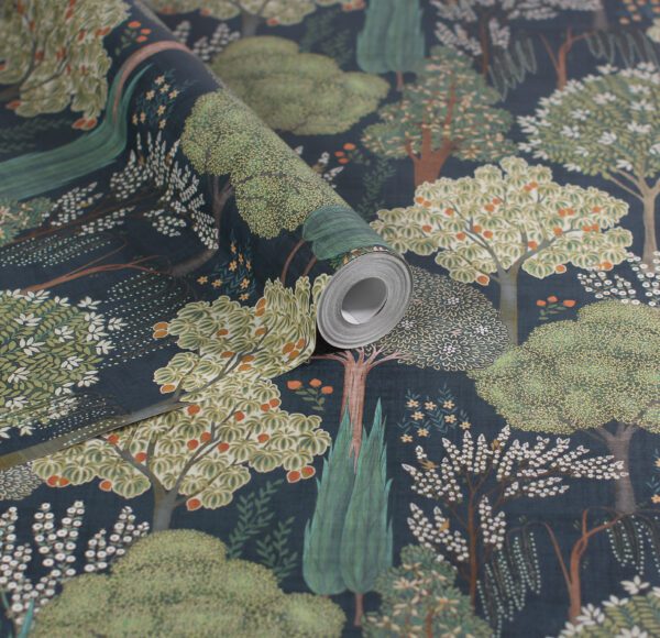 Esselle Home - Persian Oasis Navy/Green Wallpaper - Image 15