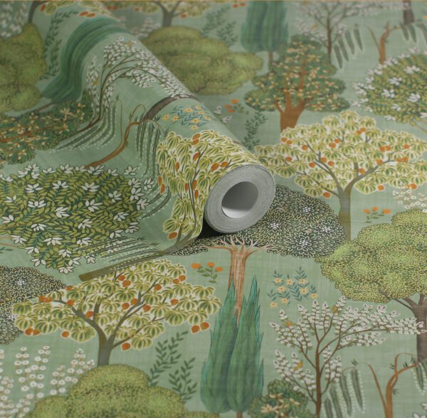 Esselle Home - Persian Oasis Sage Green Wallpaper - Image 8