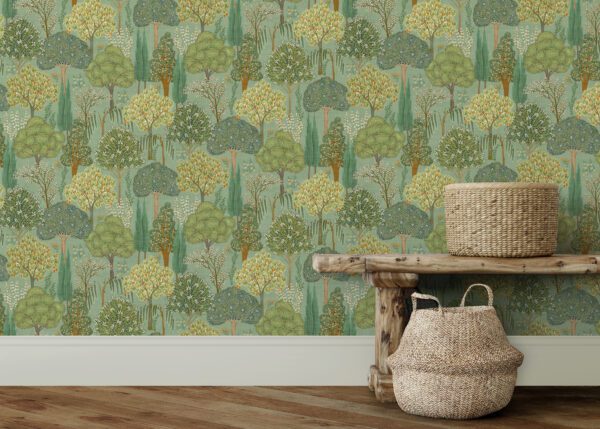 Esselle Home - Persian Oasis Sage Green Wallpaper - Image 12
