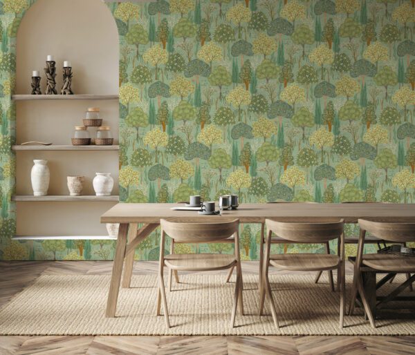 Esselle Home - Persian Oasis Sage Green Wallpaper - Image 10