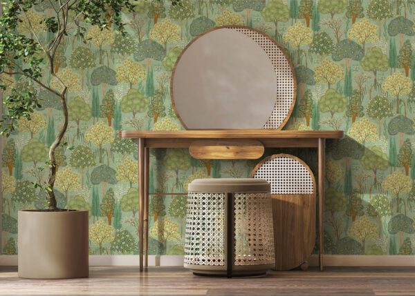 Esselle Home - Persian Oasis Sage Green Wallpaper - Image 6