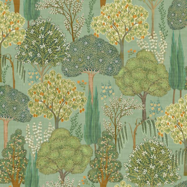 Esselle Home - Persian Oasis Sage Green Wallpaper - Image 7