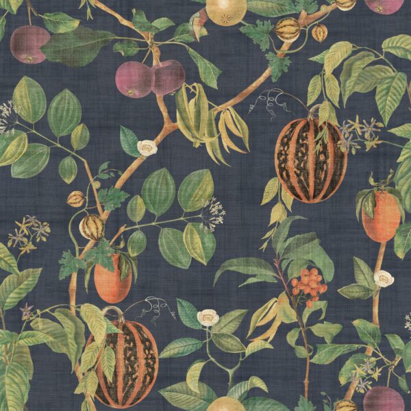 Esselle Home - Tropic House Navy Wallpaper