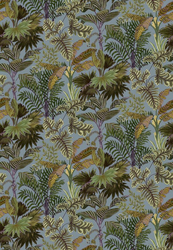 Josephine Munsey Portfolio 1 - Palm Grove Wallpaper - Dusk and Verdigris - Image 2