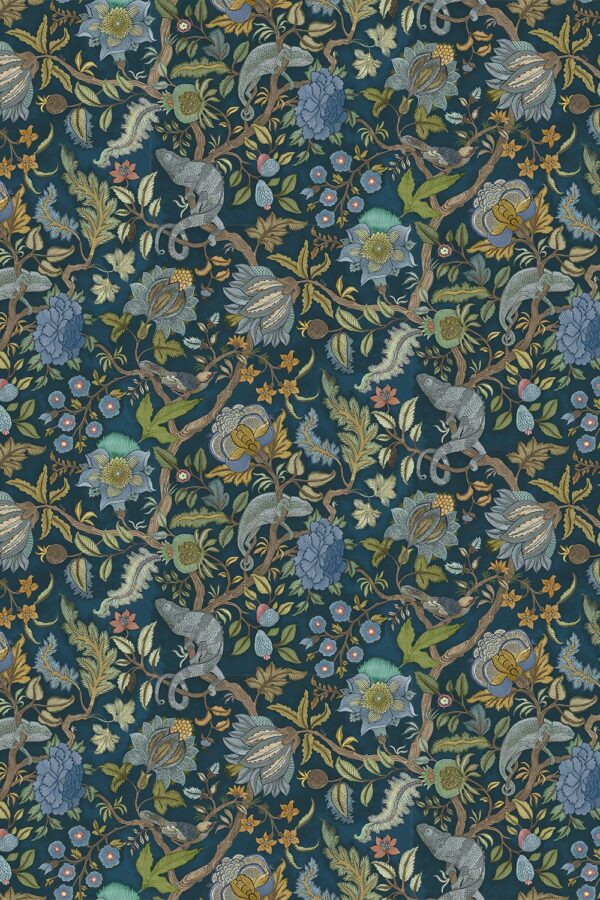 Josephine Munsey Portfolio 2 Chameleon Trail Bright Blues & Green